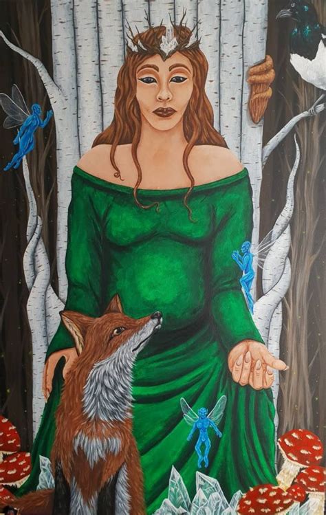 Fairy Queen mab Queen of the Fairies Celtic Goddess Art | Etsy