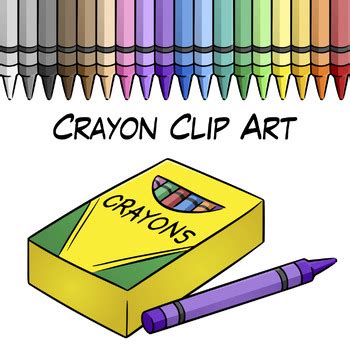 FREE Crayon Clip Art by Digital Classroom Clipart | TpT