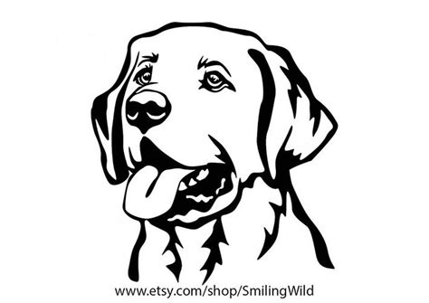 Labrador Retriever Svg Clipart Portrait Dog Vector Art LAB Cut - Etsy