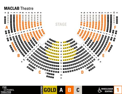 Theatre Seating Charts - The Citadel Theatre