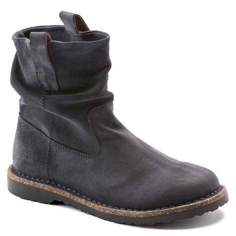 Birkenstock Women's Luton Boot Suede Leather Graphite | Birkenstock & More