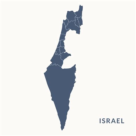 Premium Vector | Map of Israel. Israel map vector illustration.