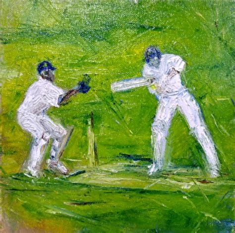 Cricket Painting at PaintingValley.com | Explore collection of Cricket ...