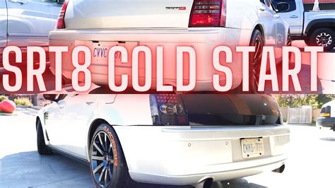 Chrysler 300 srt8 cold start exhaust sounds - YouTube