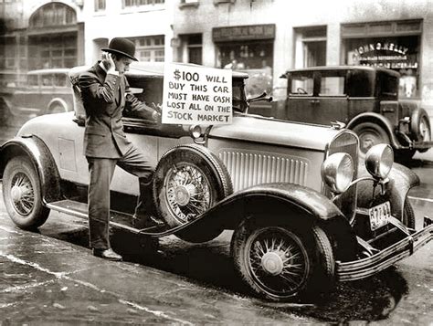 1929 BLACK TUESDAY - CAR FOR SALE Stock Market Crash PHOTO (200-F) | eBay