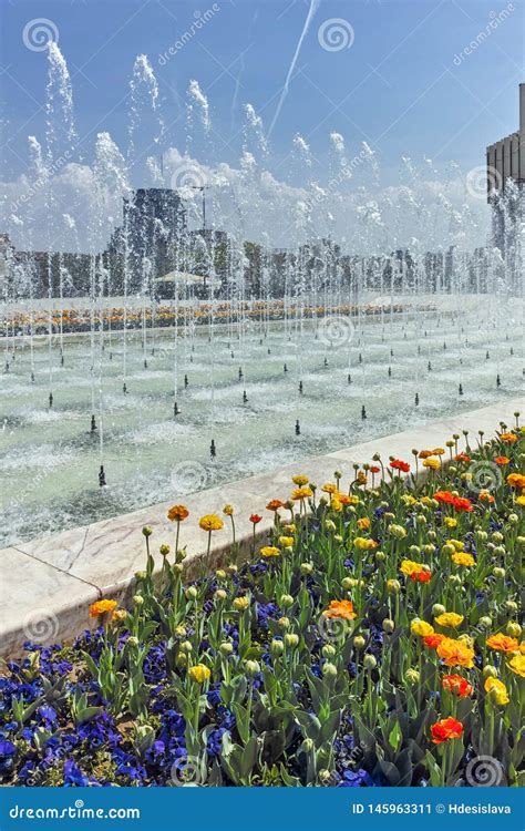 Flower Garden and National Palace of Culture in Sofia, Bulgaria ...