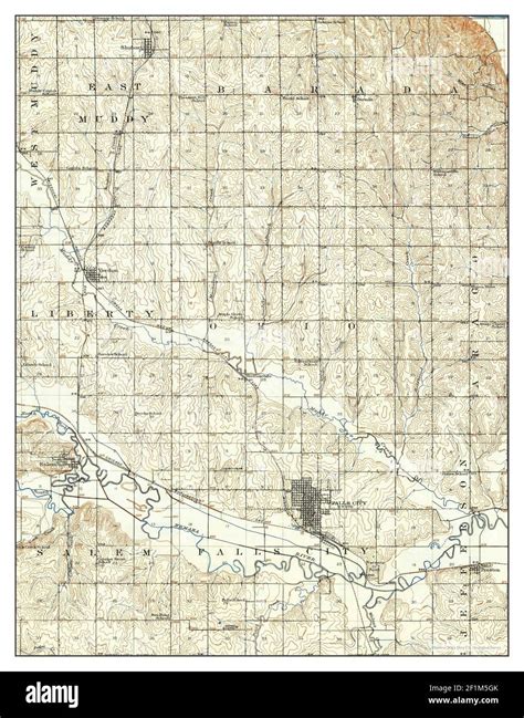 Falls City, Nebraska, map 1915, 1:62500, United States of America by ...