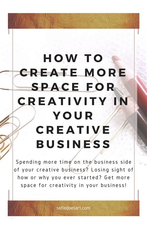 How to create more space for creativity in your creative business ...