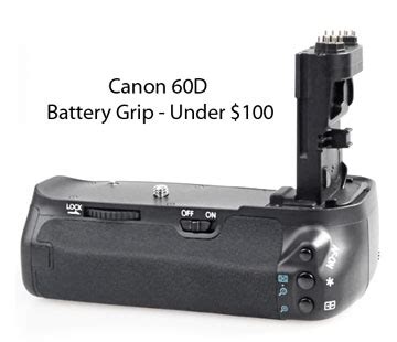 Best Battery Grip for Canon 60D under 50 Dollars