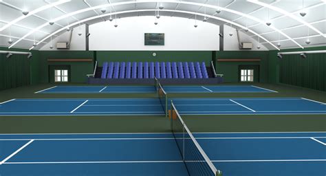 3ds max indoor tennis courts