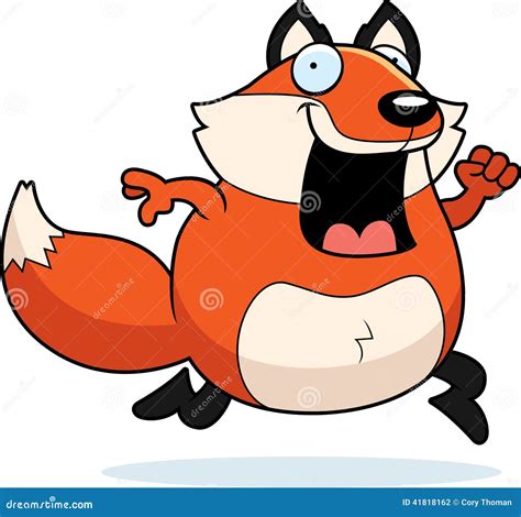 Cartoon Fox Running Stock Vector - Image: 41818162