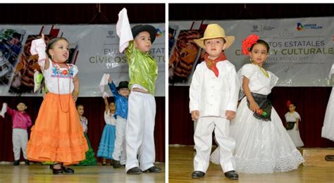 Participan alumnos de kínder en presentación de Danza Folclórica