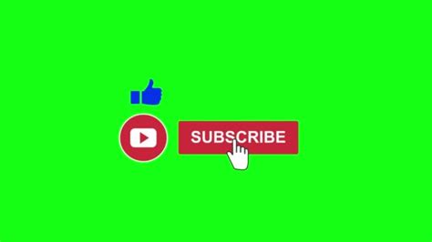 Green Screen Subscribe Button Bell Animation Green Screen Animation ...