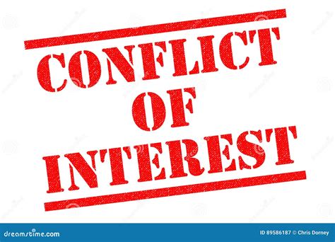 CONFLICT of INTEREST stock illustration. Illustration of impartial - 89586187