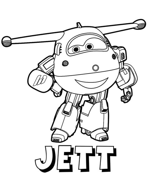 Super Wings Jett Coloring Page For Kids | Images and Photos finder