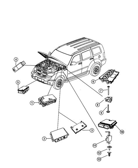 Dodge NITRO Module. Anti-lock brake system, anti-lock - 68031612AB ...