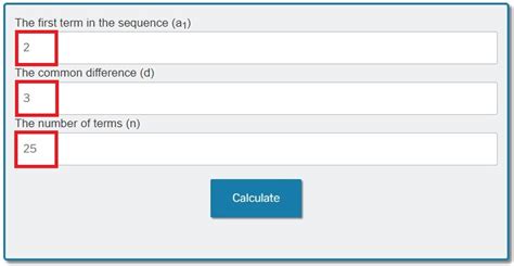 Arithmetic Sequence Calculator (with steps) – Exploring Finance