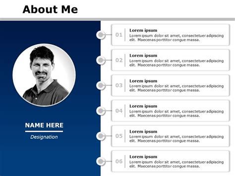 About Me Slide11 PowerPoint Template