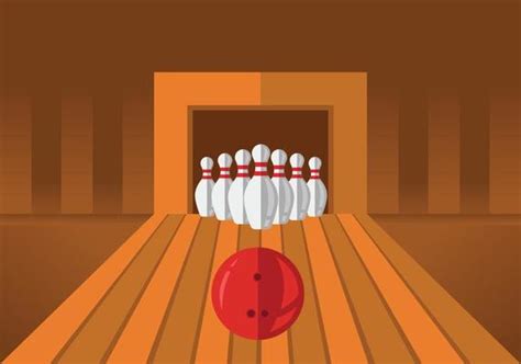 Bowling Lane Top View Vector - Download Free Vectors, Clipart Graphics & Vector Art