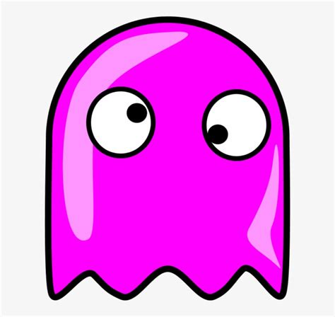 Ghost Pacman - Pink Pac Man Ghost Transparent PNG - 600x696 - Free Download on NicePNG