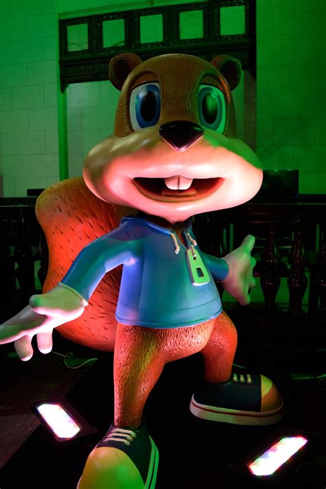 Conker looks for the bar at the Xbox FanFest, part of E3 2015 Conkers, Mario Characters ...