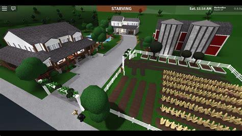 96 best ideas for coloring | Realistic Farm House Bloxburg Build