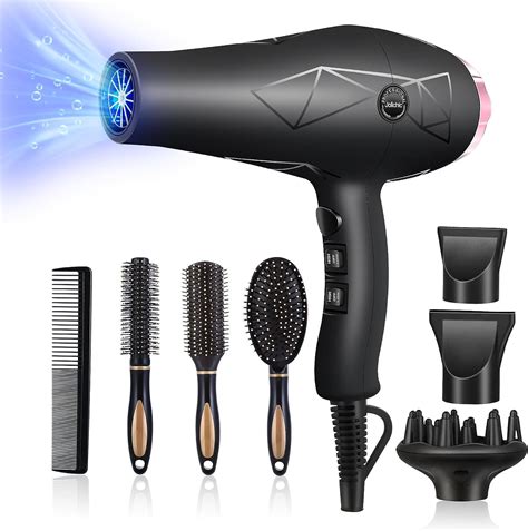 Jolichic Professional Hair Dryer, 2400W Ionic Hairdryer with Diffuser for Women Men with Cool ...