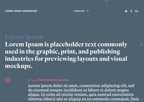 Lorem Ipsum Generator - Awwwards Nominee