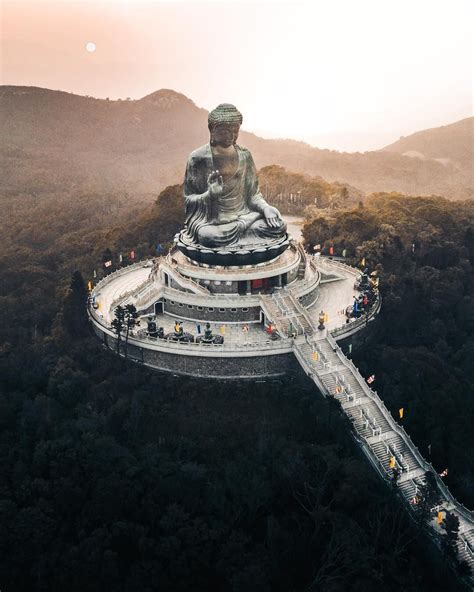 Tian tan Buddha , one of the most Majestic Temples in Hongkong. The Large Scale itself and its ...