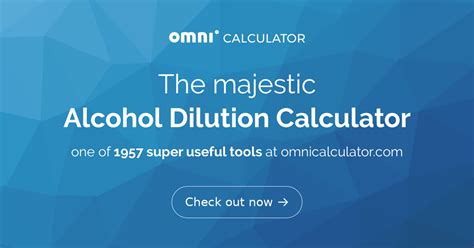 Alcohol Dilution Calculator | Wine, Beer, Tincture