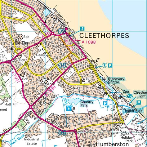 OS Map of Grimsby | Landranger 113 Map | Ordnance Survey Shop