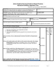 Johns Hopkins Research Evidence Appraisal Tool Anomia Treatment.pdf - Johns Hopkins Nursing ...