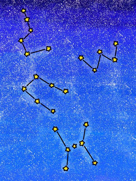 Constellation Drawing (easy) - HelloArtsy