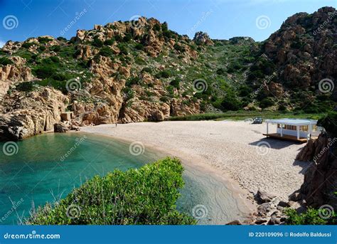 View of Li Cossi beach stock photo. Image of beach, trinità - 220109096