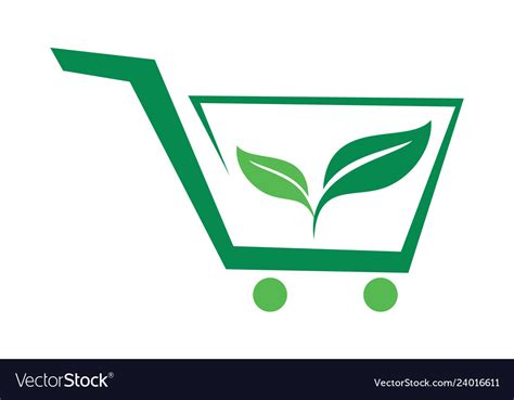 Organic market logo icon Royalty Free Vector Image