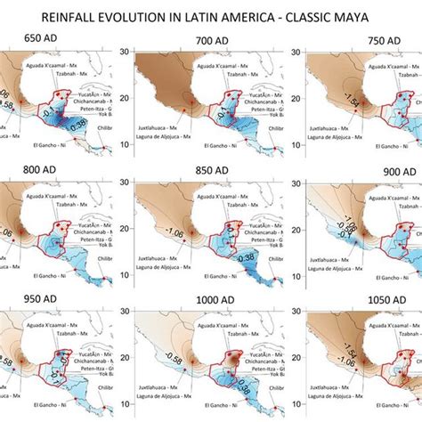 A map of Central America showing the rainfall evolution during the... | Download Scientific Diagram