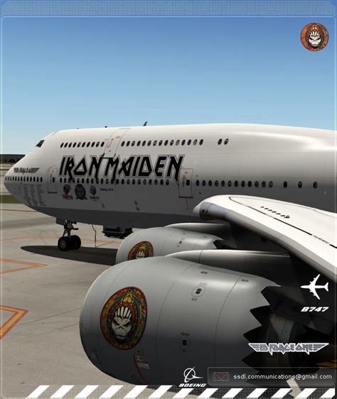 Iron Maiden Ed Force One Boeing 747-8 Livery concept in 2022 | Boeing ...