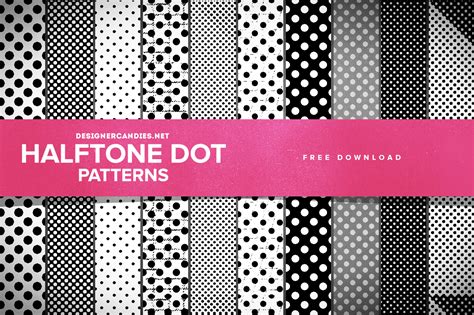 Free Halftone Dot Patterns for Photoshop - DesignerCandies