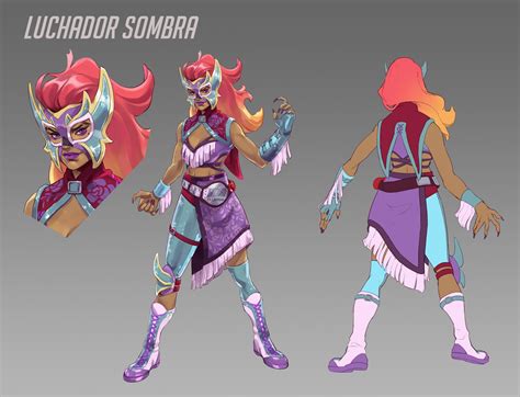 ArtStation - Luchador Sombra Overwatch fanskin, Natalie Pellmann ...