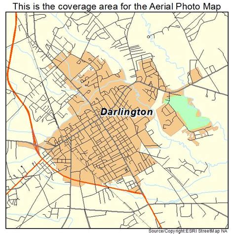 Aerial Photography Map of Darlington, SC South Carolina