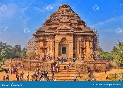 The Temple of God of Sun. editorial stock photo. Image of konark - 94060078