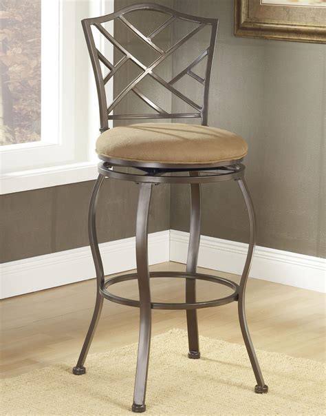 Hillsdale Stools 4815-843 Counter Height Hanover Swivel Stool with Metal Back | Esprit Decor ...