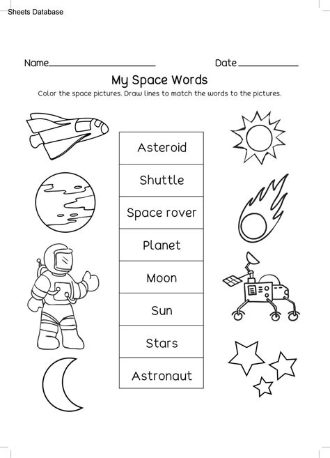 The Solar System Worksheets – Sheets