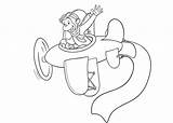 Curious George Plane Coloring Page  Coloring Pages 🎨 sketch template