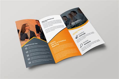 Paris Creative Tri-fold Brochure Design Template 001699 - Template Catalog