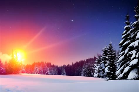 Winter night with heavy snowfall | Wallpapers.ai