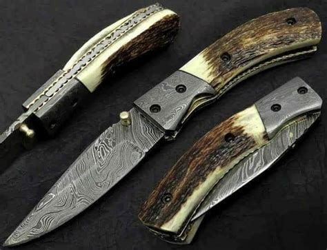 Hunting Folding Knife – Damascushop