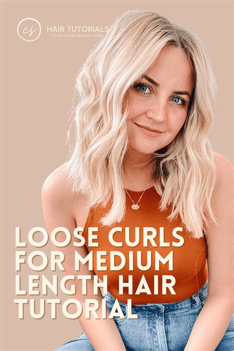 How to do Loose Curls for Medium Length Hair [Video Hair Tutorial]