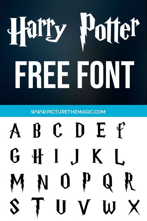 [DOWNLOAD] Free Harry Potter Font | Harry potter font, Harry potter font free, Harry potter font ...