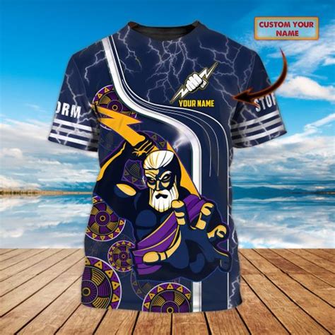 NRL Melbourne Storm Custom Name T-Shirt V3